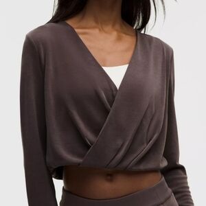 Lululemon Softstreme Wrap-front Crop Top